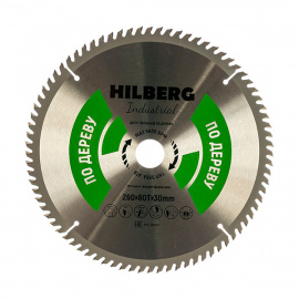 Диск пильный Hilberg Industrial HW261 по дереву 80 зубьев 260х30 мм