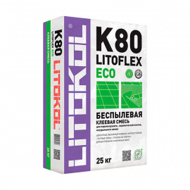 Клей плиточный LITOKOL Litoflex K80 ECO высокоэластичный 25 кг