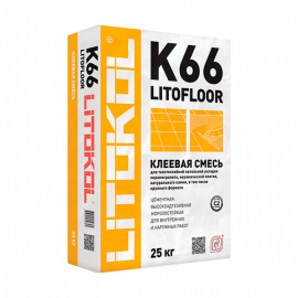 Клей плиточный LITOKOL Litofloor K66 толстослойный 25 кг
