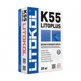 Клей плиточный LITOKOL Litoplus K55 Белый 25 кг