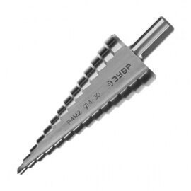 Сверло по металлу ступенчатое Зубр Мастер быстрорежущая сталь 4-30 мм