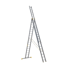 Лестница трехсекционная Alumet P3 9318, 3х18 алюминиевая 13,61 м