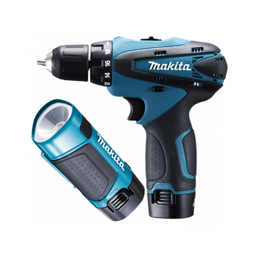 Дрель-шуруповерт аккумуляторная Makita DF330DWLE 10.8 В, 1.3 Ач