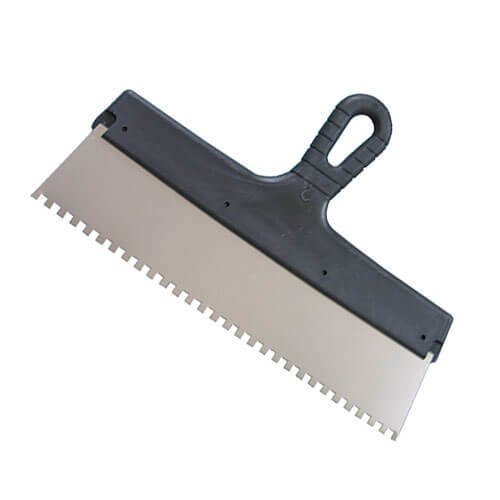 Шпатель зубчатый Putech нержавеющее полотно зуб 6х6 мм, 300 мм