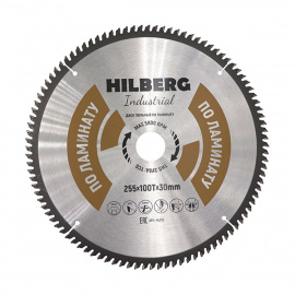 Диск пильный Hilberg Industrial HL255 по ламинату 100 зубьев 255х30 мм