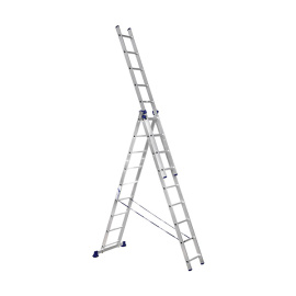Лестница трехсекционная Alumet H3 5309 универсальная 3х9 алюминиевая 5,62 м