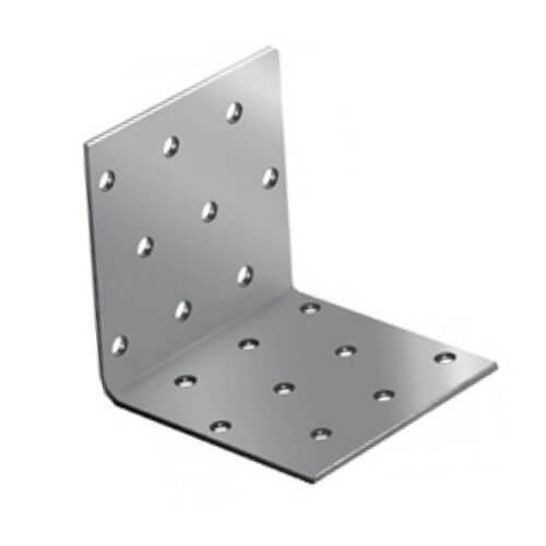 Уголок крепежный равносторонний KUR-40х80 толщина 2 мм