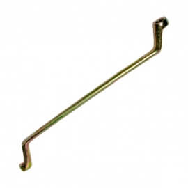 Ключ накидной изогнутый Сибртех желтый цинк 14х15 мм