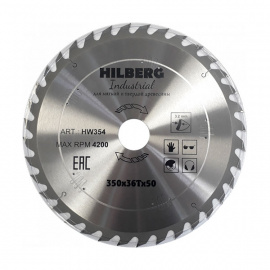 Диск пильный Hilberg Industrial HW354 по дереву 36 зубьев 350х50 мм