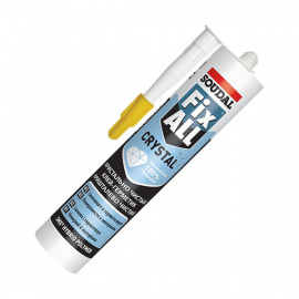 Клей-герметик универсальный Soudal Fix All Crystal полимерный, кристально прозрачный 290 мл