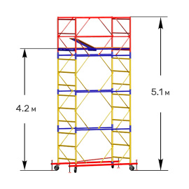 Вышка-тура строительная ВСП-250 1.2х2 м высота 5.1 м