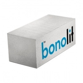 Блок газобетонный Bonolit D500 стеновой 600х250х300 мм