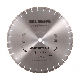 Диск алмазный Hilberg Hard Materials Лазер HM110 сегментный 450 мм