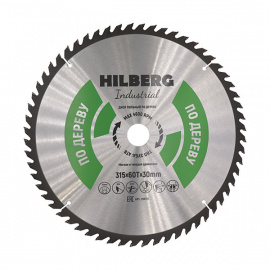 Диск пильный Hilberg Industrial HW315 по дереву 60 зубьев 315х30 мм