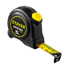 Рулетка измерительная Stayer Autolock с автостопом, 25 мм, 5 м
