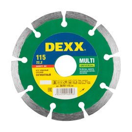 Диск алмазный Dexx сегментный 115 мм