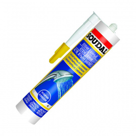 Герметик силиконовый Soudal санитарный, белый 280 мл