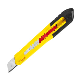 Нож строительный Stayer Quick-18 пластиковый корпус 18 мм