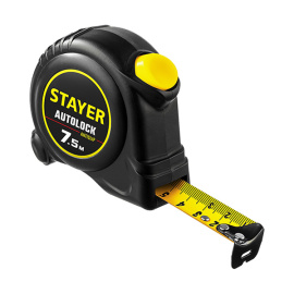 Рулетка измерительная Stayer Autolock с автостопом 7.5 м