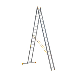 Лестница двухсекционная Alumet P2 9218, 2х18 алюминиевая 9.48 м