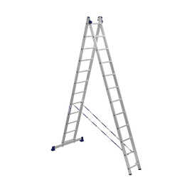 Лестница двухсекционная Alumet H2 5212 универсальная 2х12 алюминиевая 5.62 м