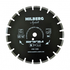Диск алмазный Hilberg Laser HM308 по асфальту, сегментный 350 мм
