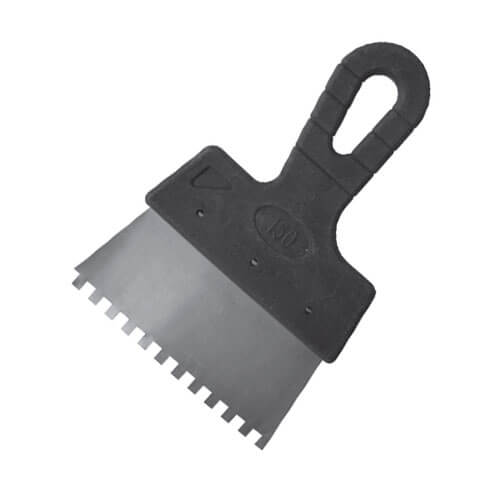 Шпатель зубчатый Putech нержавеющее полотно зуб 4х4 мм, 200 мм