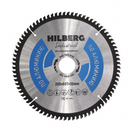 Диск пильный Hilberg Industrial HA200 по алюминию 80 зубьев 200х30 мм