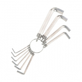 Ключи шестигранные в наборе Sparta никелированные HEX 1.5–10 мм, 10 шт