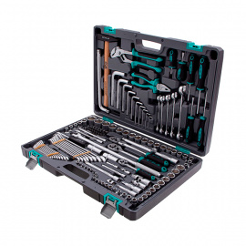 Набор инструментов Stels в кейсе 1/2"+1/4"+3/8", 142 предмета