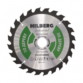 Диск пильный Hilberg Industrial HW216 по дереву 24 зуба 216х30 мм