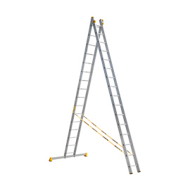 Лестница двухсекционная Alumet P2 9216, 2х16 алюминиевая 8.3 м