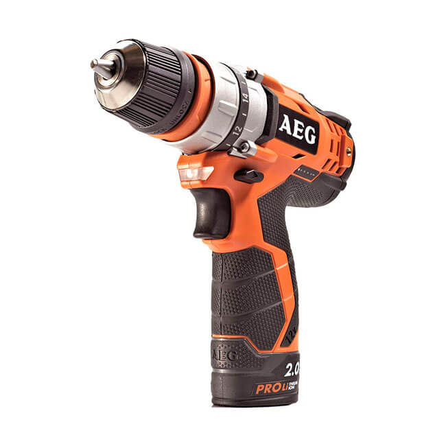 Дрель аккумуляторная AEG BBS 12C2 LI -202C KIT1, 12 В, 2,0 Ач