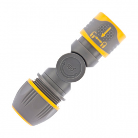 Соединитель для шланга Palisad Luxe универсальный с шарниром 1/2"-3/4"