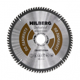 Диск пильный Hilberg Industrial HL216 по ламинату 80 зубьев 216х30 мм