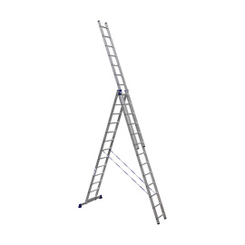 Лестница трехсекционная Alumet H3 5313 универсальная 3х13 алюминиевая 8,7 м