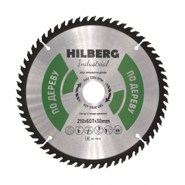 Диск пильный Hilberg Industrial HW212 по дереву 60 зубьев 210х30 мм