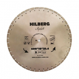 Диск алмазный Hilberg Laser по асфальту, сегментный 600 мм