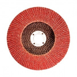 Круг шлифовальный лепестковый Луга торцевой, зерно P60, 180 мм