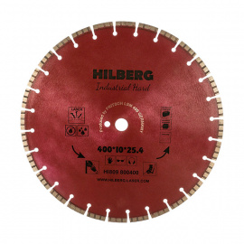 Диск алмазный Hilberg Industrial Hard Laser HI809 турбо-сегментный 400 мм