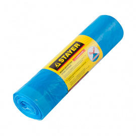 Мешки для мусора Stayer Comfort с завязками голубые 120 л (10 шт)