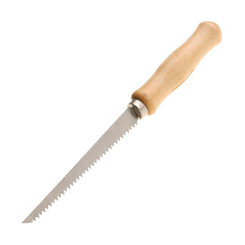 Ножовка по гипсокартону Stayer Standard с деревянной рукояткой 160 мм