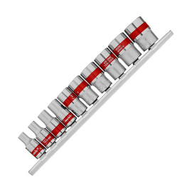 Головки торцевые в наборе Matrix Spline универсальные 1/4", 4-13 мм, 10 предметов