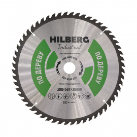 Диск пильный Hilberg Industrial HW301 по дереву 56 зубьев 300х30 мм