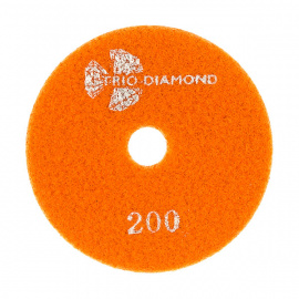 Круг алмазный шлифовальный Trio-Diamond гибкий № 200 сухая шлифовка 100 мм