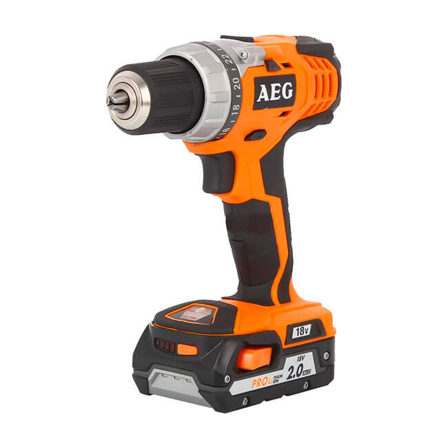 Дрель аккумуляторная AEG BS 18C LI-202C, 18 В, 2,0 Ач