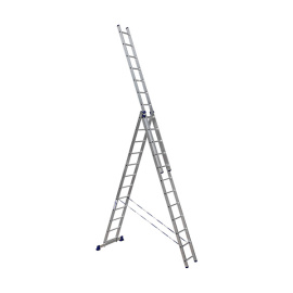 Лестница трехсекционная Alumet HS3 6312 универсальная 3х12 алюминиевая 8.43 м