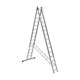 Лестница двухсекционная Alumet HS2 6215 универсальная 2х15 алюминиевая 7.59 м