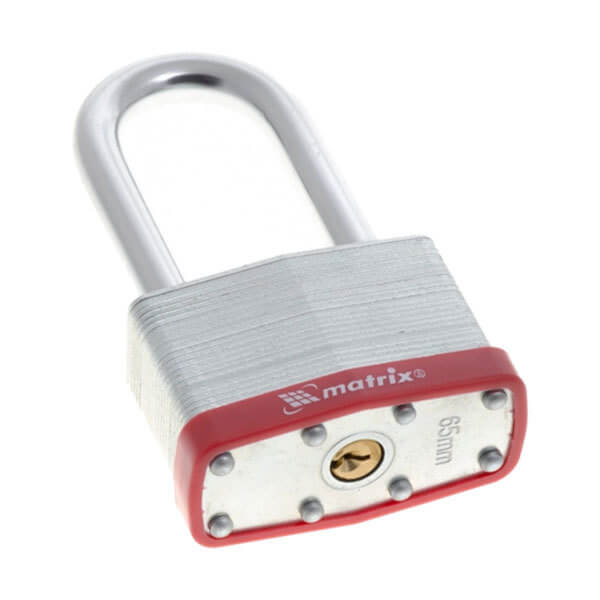 Замок навесной Matrix удлиненная дужка 65 мм купить в Москве