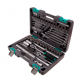 Набор инструментов Stels в кейсе 1/2"+1/4", 82 предмета